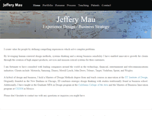 Tablet Screenshot of jeffmau.com